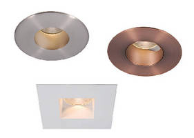 Recessed LED Downlights offer variety of styles and optics.