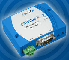 CAN/Bluetooth Module supports wireless CAN system connection.