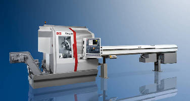 Automatic Lathe features B axis for machining at any angle.