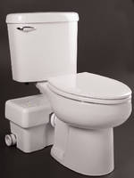 Toilet System macerates sewage waste and other debris.