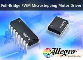 PWM Microstepping Driver IC offers synchronous rectification.