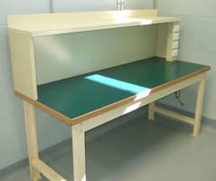 Chemical-Resistant Bench incorporates power sockets.