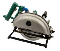 Pneumatic Circular Saw dry cuts steel and non-ferrous metal.
