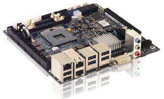 Mini-ITX Motherboard offers extended graphics capabilities.