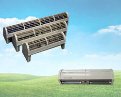 Air Curtain utilizes electronically commutated technology.