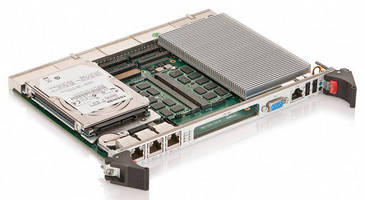 CompactPCI 6U Processor Board supports 3rd Gen Intel Core CPUs.