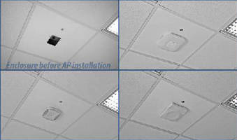 Locking Ceiling Mount secures wireless access points.