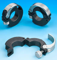 Hinged Shaft Collar is suited for non-rotary applications.