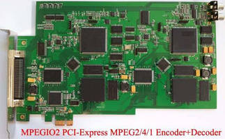 PCI-Express Card encodes/decodes real-time MPEG2/4/1 video.