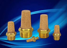 Miniature Pneumatic Mufflers keep workplace sound below 90 dBA.