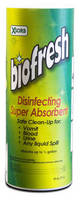 Disinfecting Absorbent facilitates biohazard cleanup.