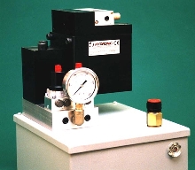 Pump supplies significant power in compact arrangement.