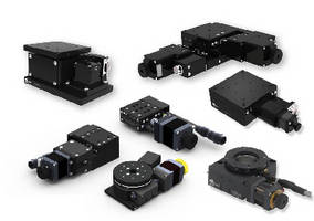 Motorized Positioning Stages offer 15-70 mm travel.