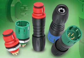 Subminiature Snap-in Connectors have color-coded design.