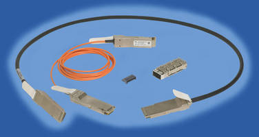 QSFP+ Active Optical Cable Assemblies comply with Infiniband FDR.