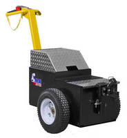 Electric Walk-Behind Tug ergonomically hauls heavy loads.