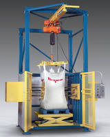 Automated Bulk Bag Conditioner loosens solidified materials.