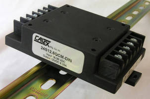 Chassis Mount DC/DC Converter supports DIN mount adapter.