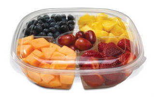Multi-Compartment Bowls are made from 100% recycled plastic.