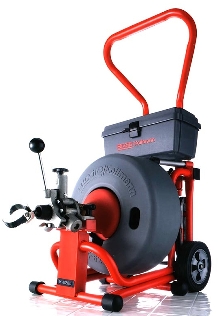Drum Machine cleans sewers and drains up to 6 in. dia.