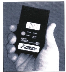 Static Meter operates from 9V battery.