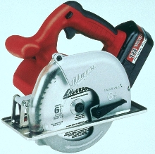 Cordless Circular Saw cuts through most metals.