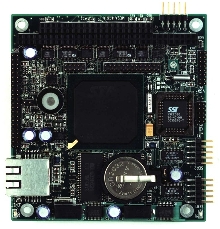 PC/104 CPU Card has built-in SVGA/TFT LCD video.
