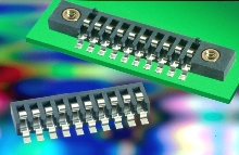 One-piece Interfaces connect to power boards.
