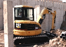 Mini Hydraulic Excavators dig deep, but don't swing wide.