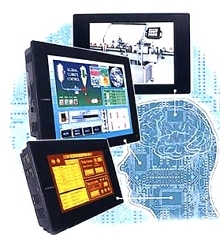 Touchscreen HMIs have NEMA 4/12 enclosures.