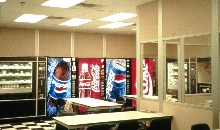 Modular Panels form cafeterias and breakrooms.