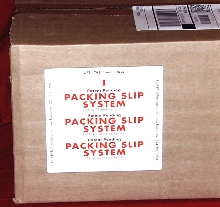 Packing Slip System eliminates shipping errors.