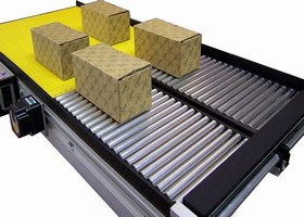 Belt Conveyor comes with built-in roller accumulation zone.