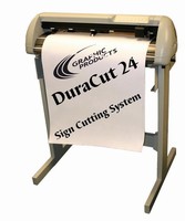 Large-Format Printer performs as vinyl cutter and plotter.