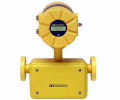 Coriolis Flow Meter is offered in 8 line sizes from 1/8-3 in.