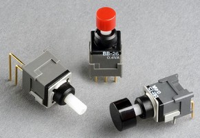 Antistatic Pushbutton Switches suit logic-level applications.