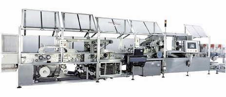 Tray/Shrink System operates at speeds up to 100 trays/min.