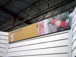Signboards are suited for retailers and tradeshow booths.