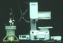 Tabletop Robots dispense adhesives and sealants.