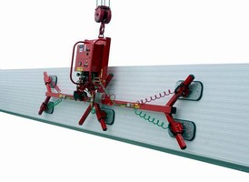 Vacuum Lifter is designed for moving cladding material.