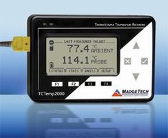 Thermocouple Temperature Data Logger has LCD display.