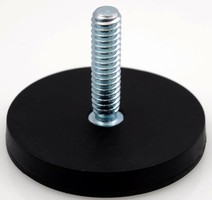 Round Base Magnetic Assemblies are rubber-coated.