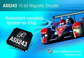 austriamicrosystems Supplies AS5243, the Redundant 10-Bit Magnetic Angular Position IC, to MEGA-Line RACING ELECTRONICS and Audi R10 for the Le Mans 24 Hours 2008