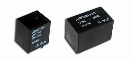 Automotive Relays offer switching capacity to 20 A.