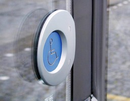 Touch-Sensitive Switch opens doors in public transport.