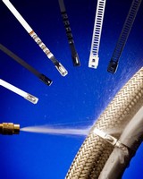 Cable Ties resist acids, chemicals, salts, and heat.