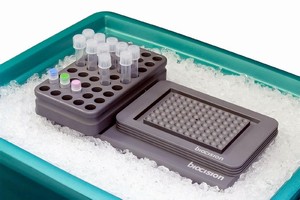 Modular Cooling System helps organize samples in labs.