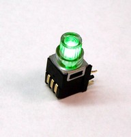 Illuminated Tactile Switch features multiple LED options.