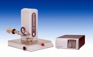 Ultrasonic Welder has automatic frequency tuning.