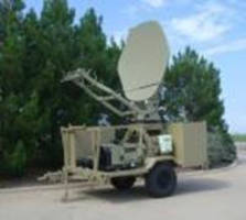 Military Tactical Communications Terminal is HMMWV-towable.